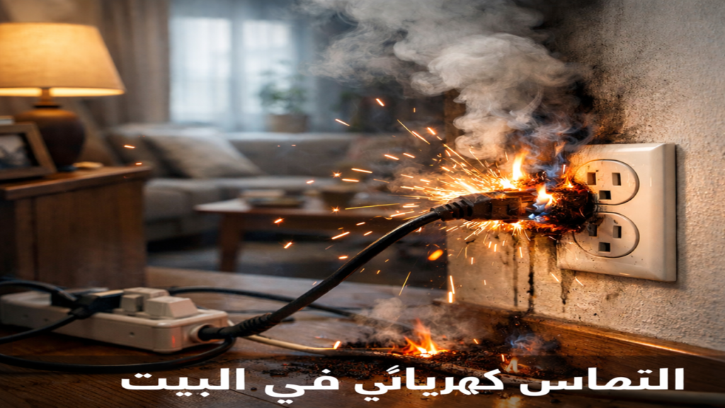 التماس كهربائي في البيت