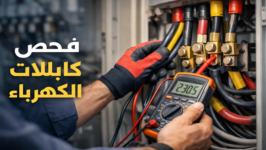 فحص كابلات الكهرباء