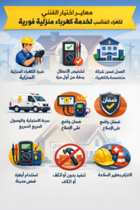 خدمة كهرباء المنزل